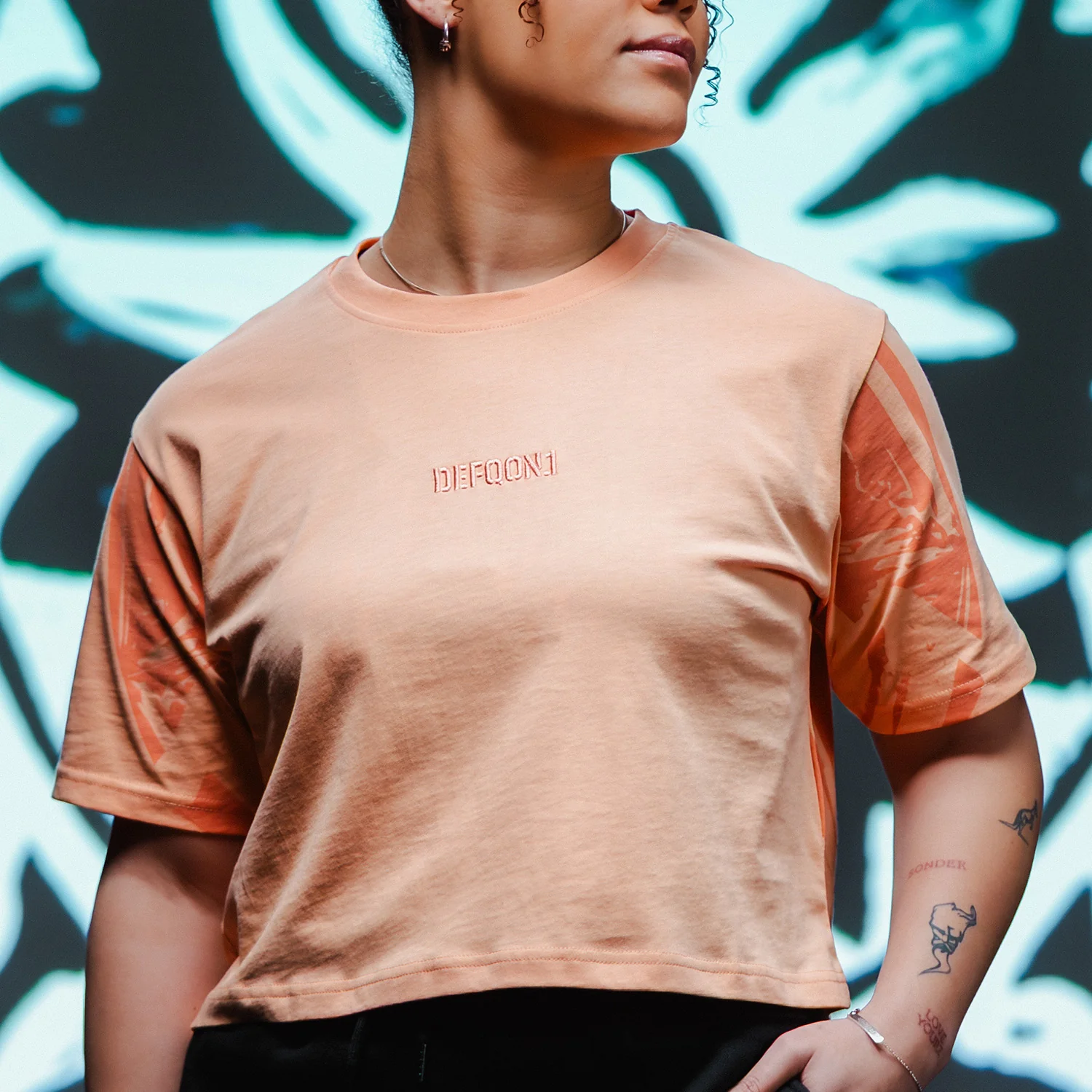 Defqon.1 Peach cropped Short tee - Image 4